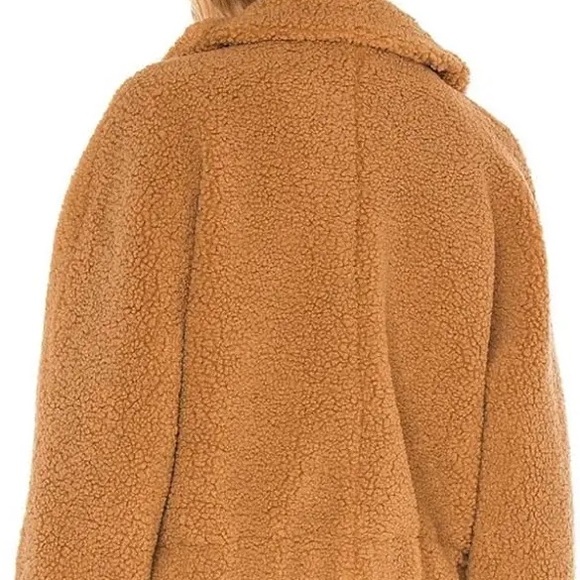 Free People We the Free Izzy wrap - Teddy Jacket in xs sand (tan) fleece Sherpa - Picture 2 of 10